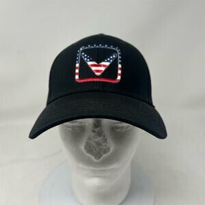 Callaway Men's Trucker Hat Black USA Flag Golf Snapback Mesh